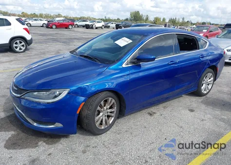 2016 Chrysler 200 Limited z USA, uszkodzony, nr VIN 1C3CCCAB7GN120420